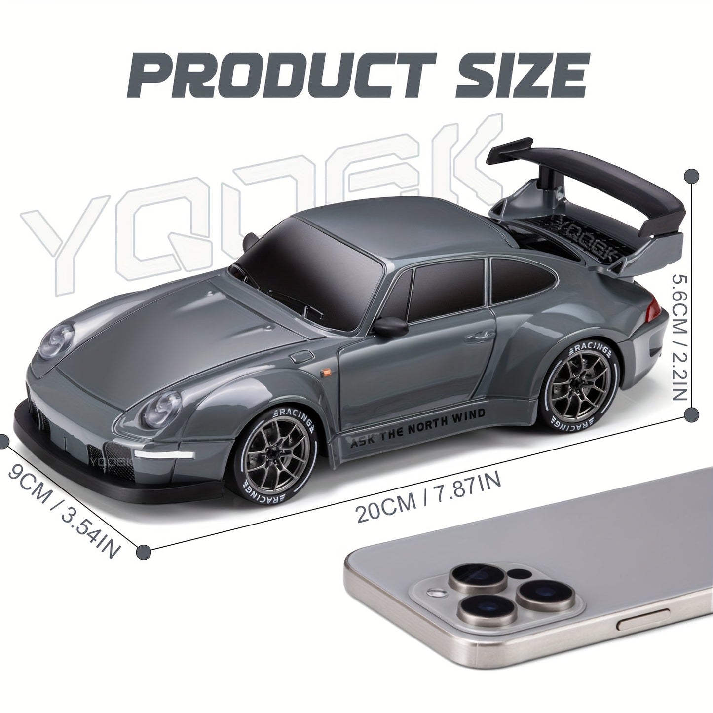 Ultimate 1:24 RC Driftcar met LED-wielen – Oplaadbaar 4WD race speelgoed