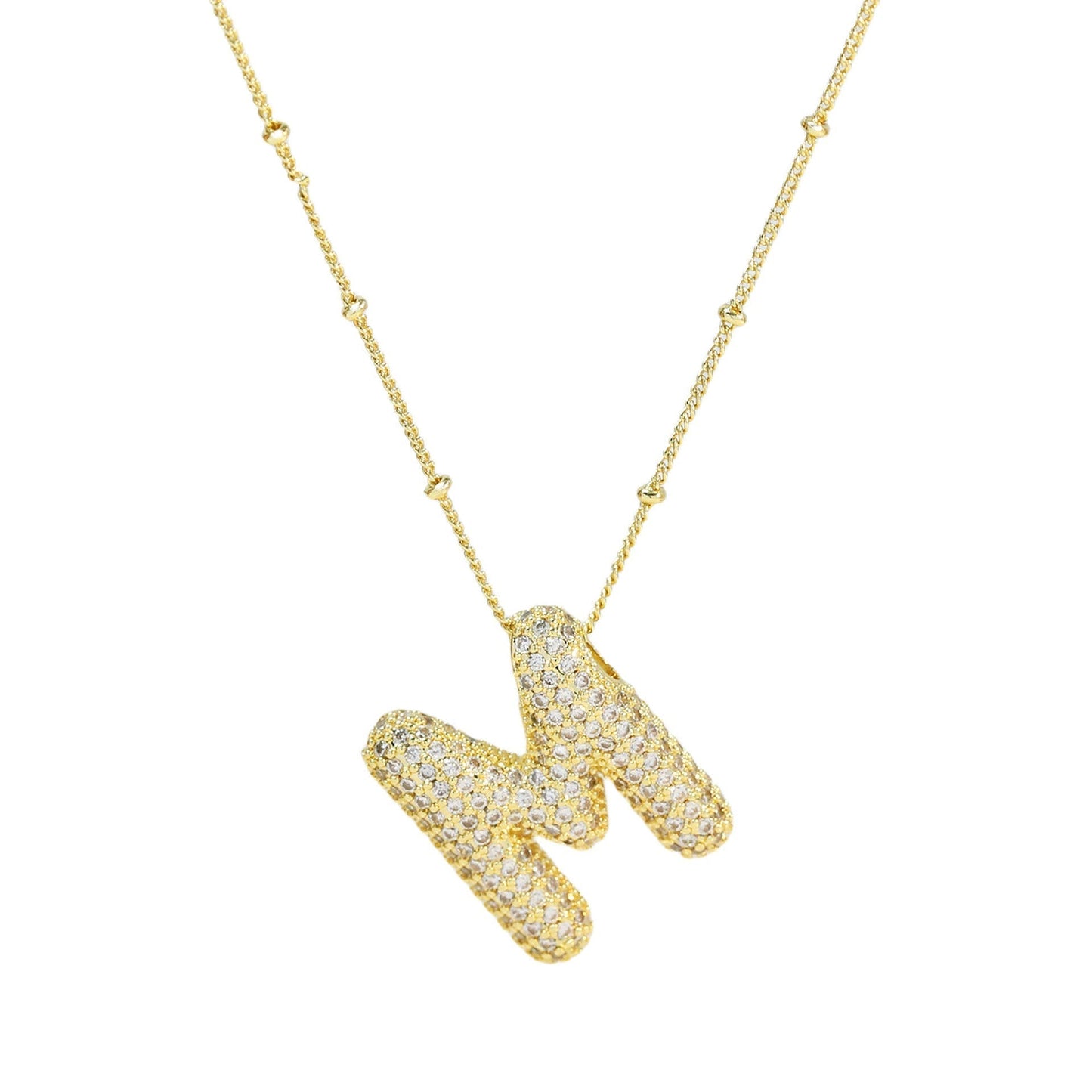 Diamanten Ketting met Letter