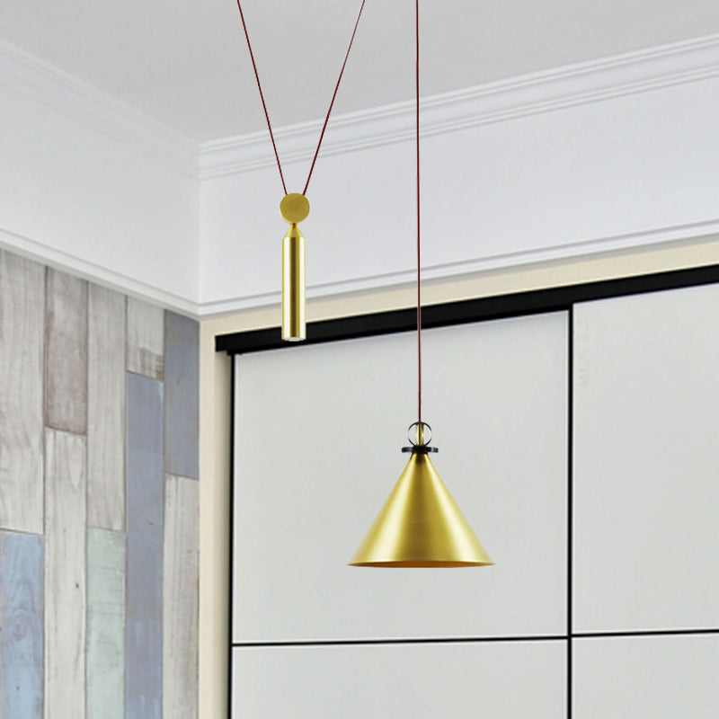 Hoogte Verstelbare Hanglamp met Katrol Eén Licht Moderne Hanglamp voor Keuken Gang
