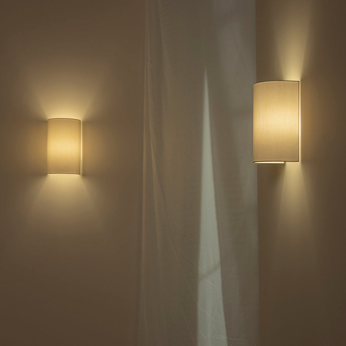 Zenform Glow Japanse Wabi-Sabi Stoffen Wandlamp