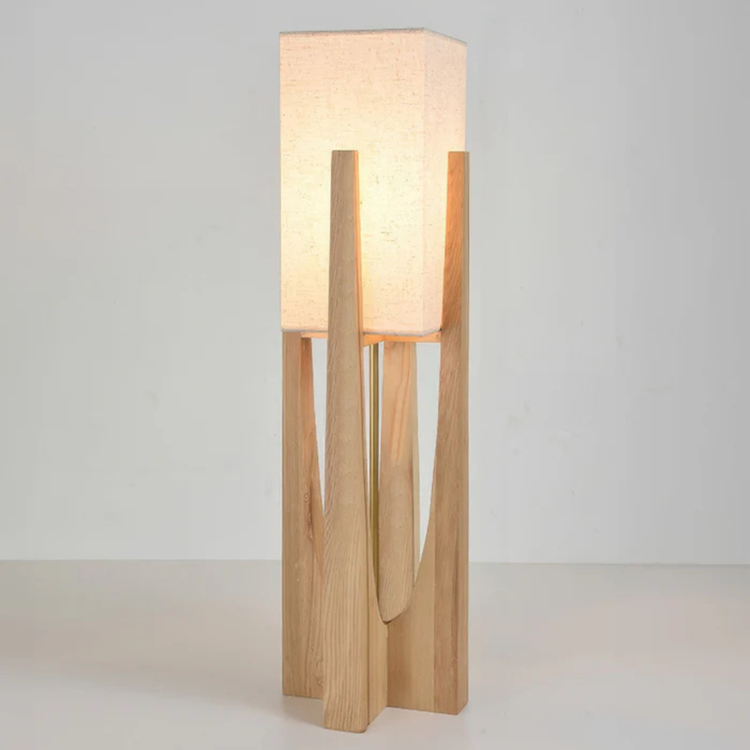 Luxora - Japanse Stijl Vloerlamp | Houten Tafellamp