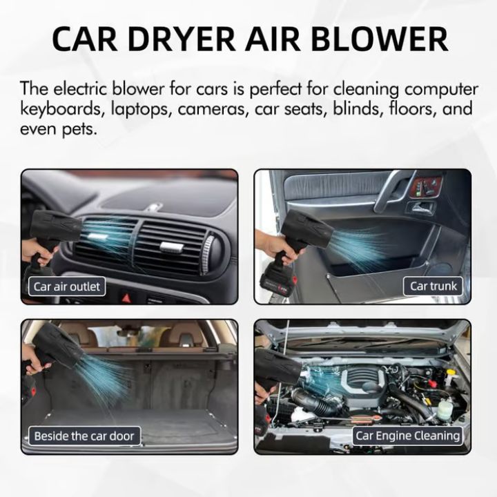 TurboFan Luchtstofblazer | Draadloze Air Duster | Oplaadbare Reinigingsblazer voor Elektronica & Huishoudens