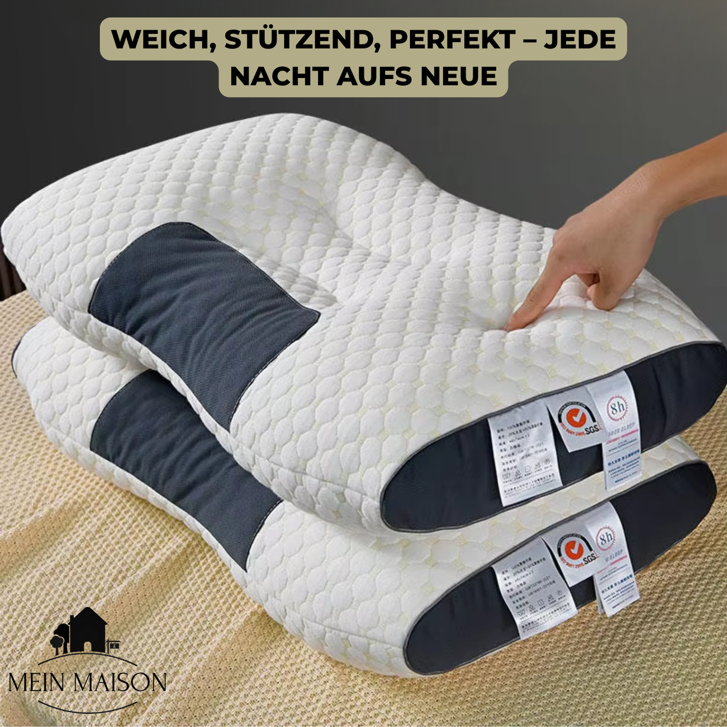 Orthopedisch Nekkussen OrthoRest | Ergonomische Contour | Geheugenschuim | Ademend