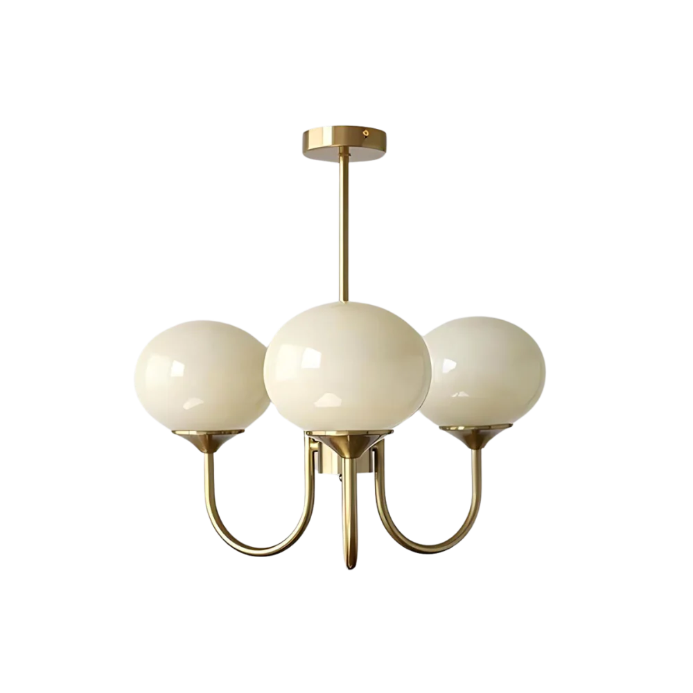Marshmallow Moderne Glazen Bollen Kroonluchter