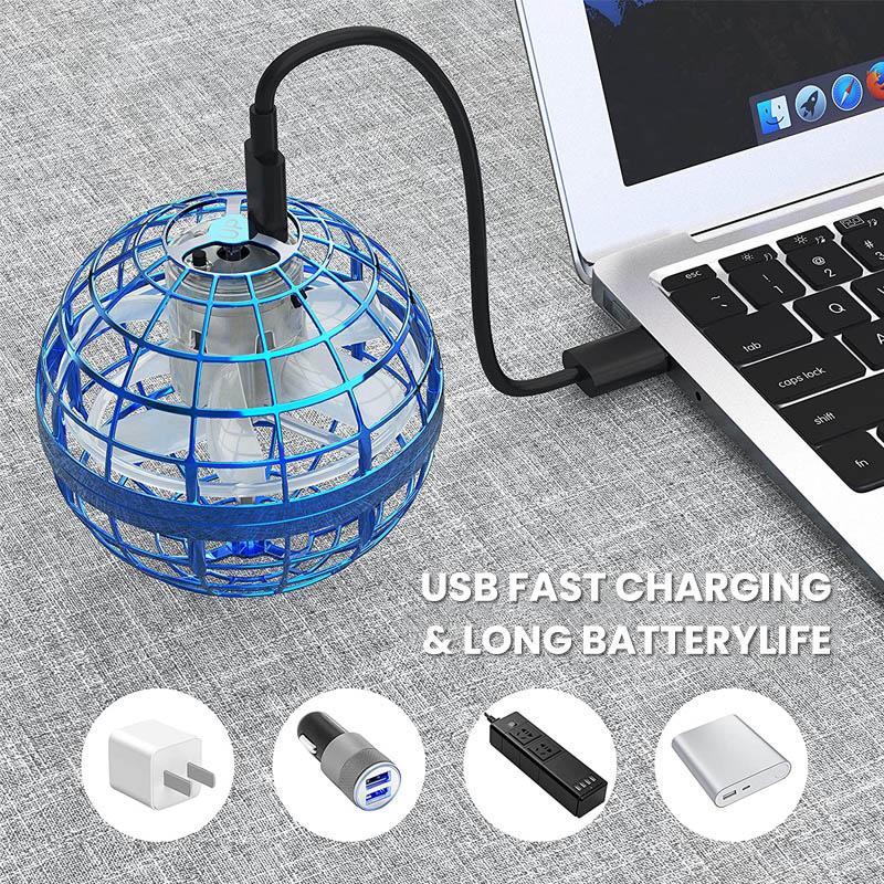 Professionele Hoverball | Vliegende Orb met LED-effecten | Aerodynamisch Bumerang-ontwerp | Breukvast Behuizing | USB-oplaadbaar | Interactief High-Tech Speelgoed