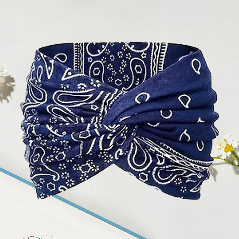 Brehn | Vintage-stijl Brede Batik-Haarband