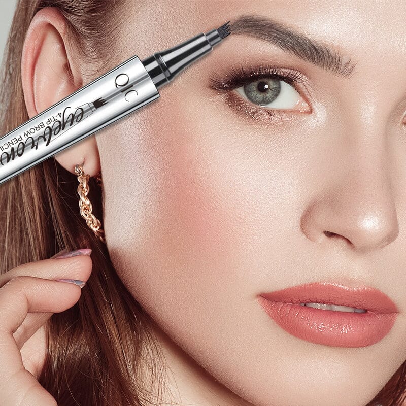 Waterdichte 3D-Microblading-Ombrow Potlood met 4 Vorkpunten