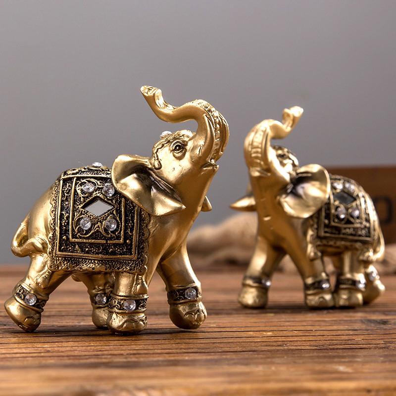 Gouden Olifant Standbeeld