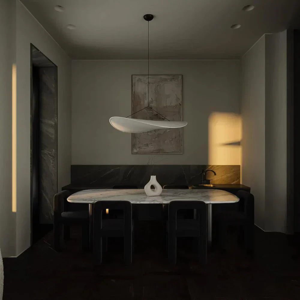 SilkWave Handgemaakte Lamp met Aardappelchip Licht