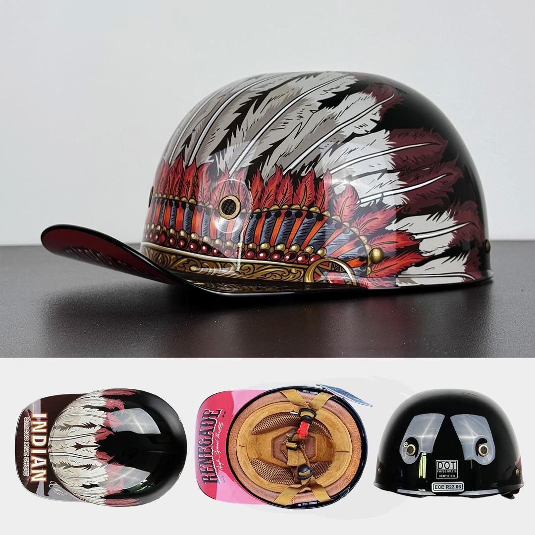Moto Baseball Cap Stijl Helm DOT En ECE Certificering