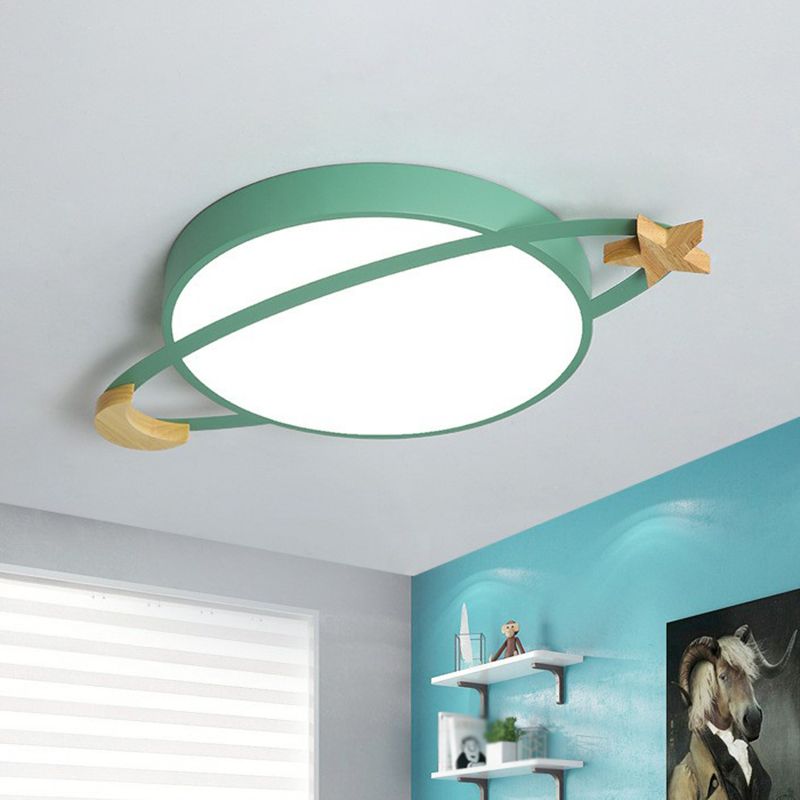 Aria Moderne LED Plafondlamp Wit/Groen/Grijs Slaap/Woon