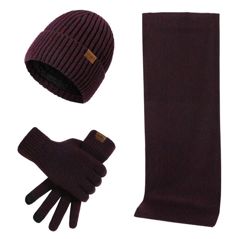 Matt - Casual winterset met muts, sjaal en handschoenen voor mannen