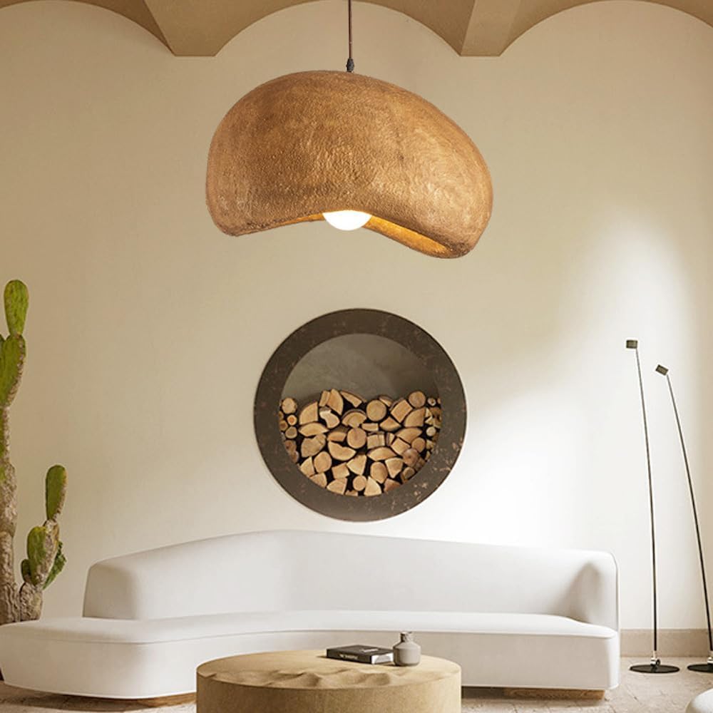 Wabi-Sabi Koffie Cloud Japandi Hars Hanglamp