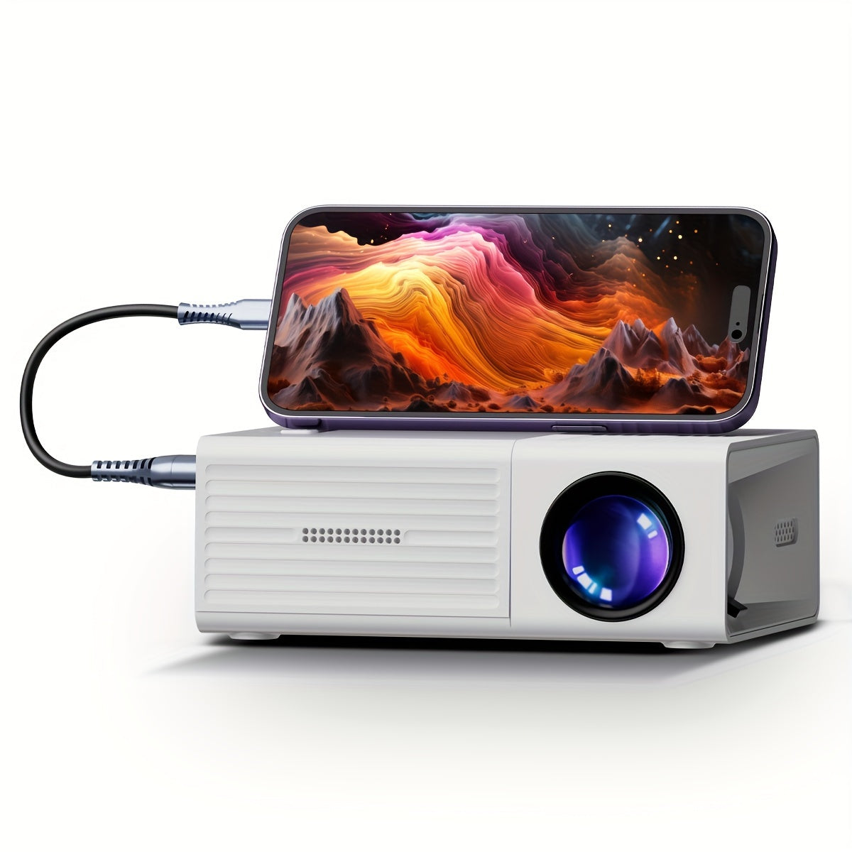 ClarityBeam Compact Mini Projector – Hoge Prestaties Beeldvorming in een Draagbaar Ontwerp