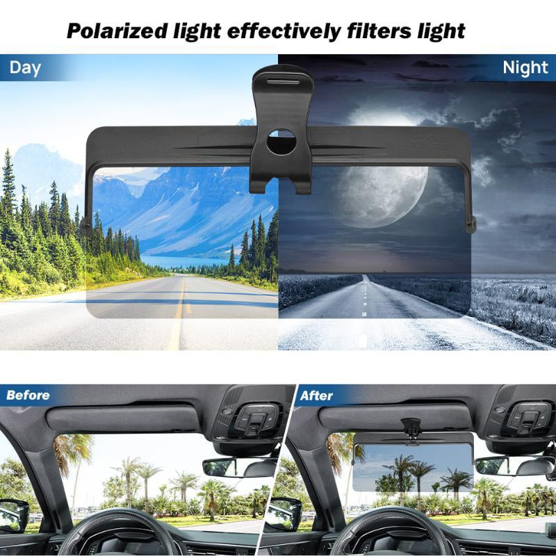 Zonneblender voor de auto met gepolariseerde verblindingsbescherming