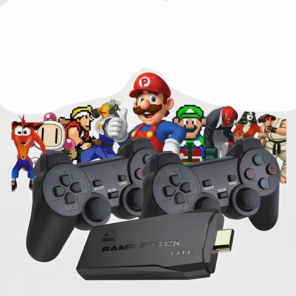 PixelDrive 64gb: Origineel met 2 controllers - Meer dan 20.000 klassieke retrospellen