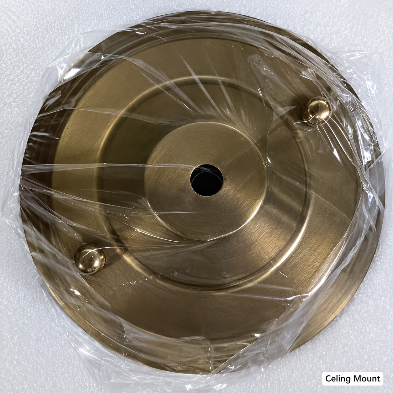 Eldio Lamp Plafond Semi-Ingebouwd in Groen Glas