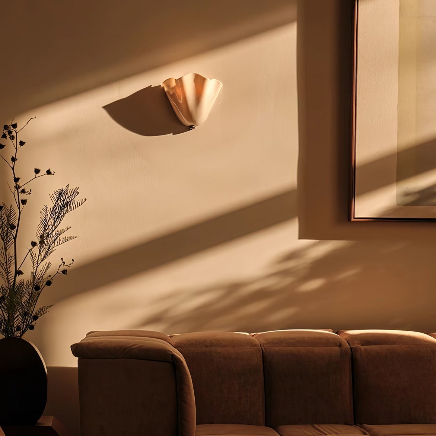 Lustra Wandlamp Elegant met Zachte Lijnen