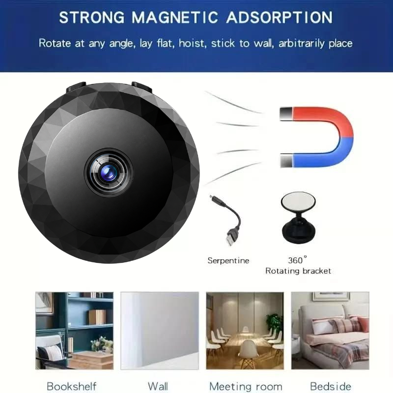 Magnetische Mini WiFi Camera 1080P HD voor Discrete Bewaking