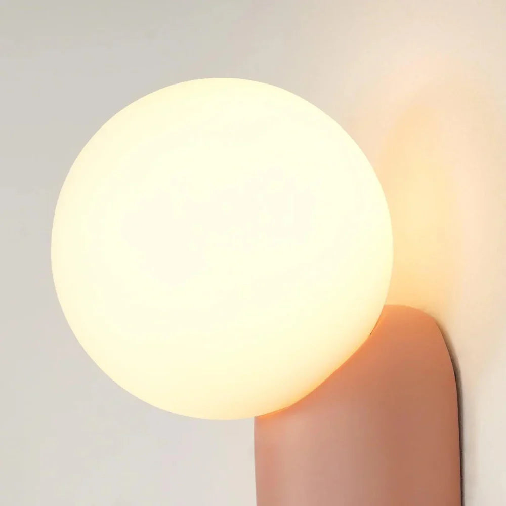 Luma Nordic Glass Orb Wandlamp
