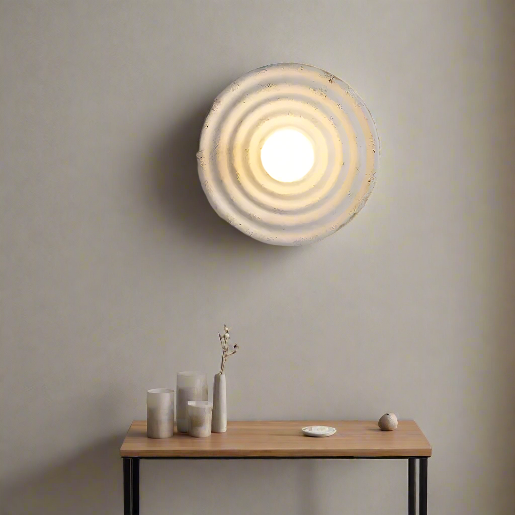 Wabi-Sabi Hars Ronde Cirkel Wandlamp