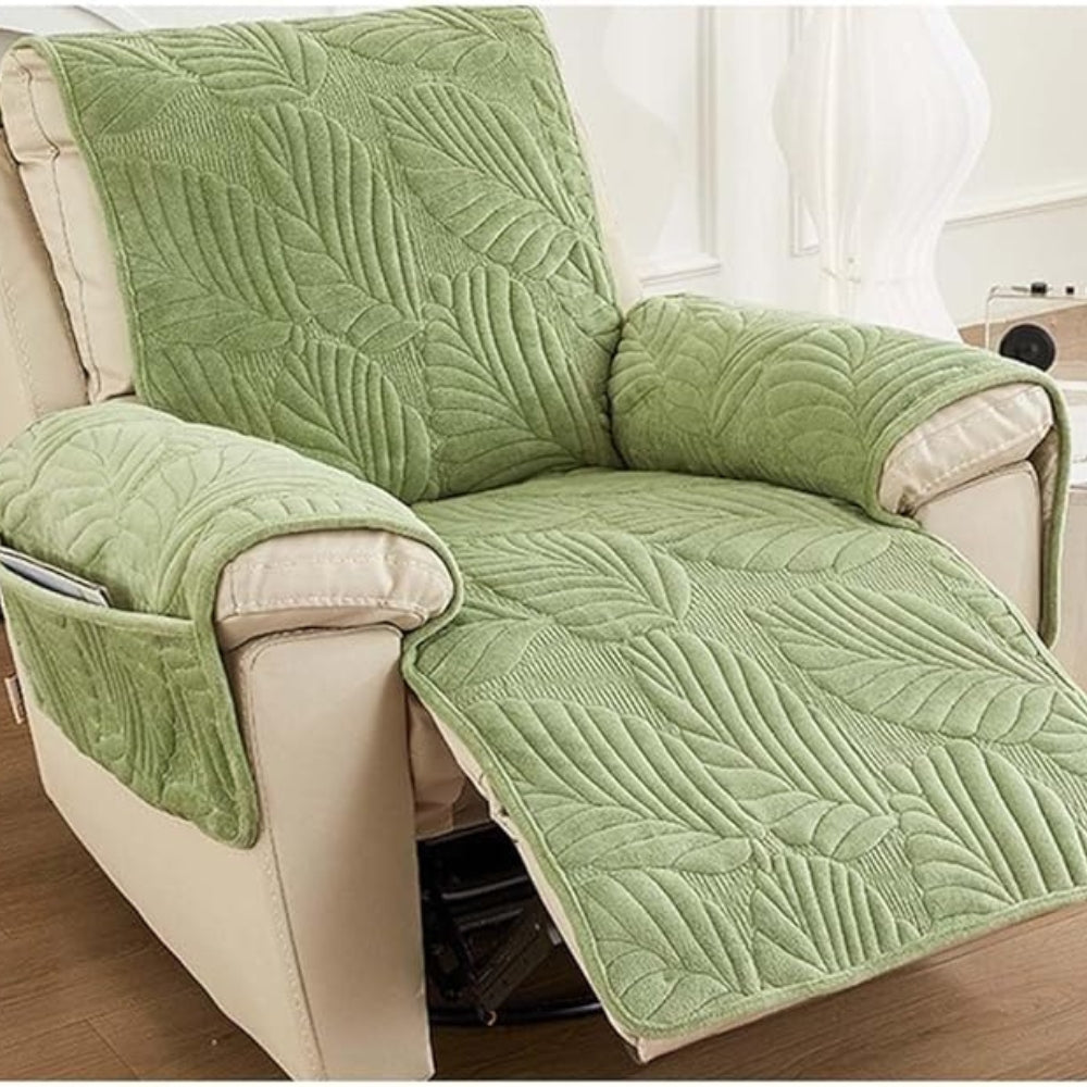 Groene Bladpatroon Relaxstoelhoes