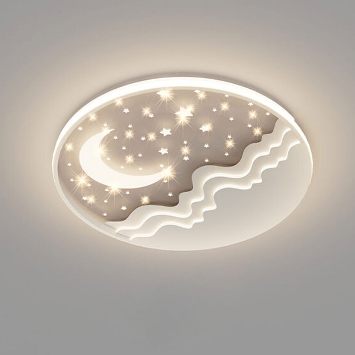 LunaAura LED-Plafondlamp | Hemels Maan-Star-Design