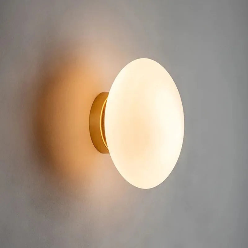 Valentina Moderne Globe Vorm Vanity Metaal Glas LED Wandlamp