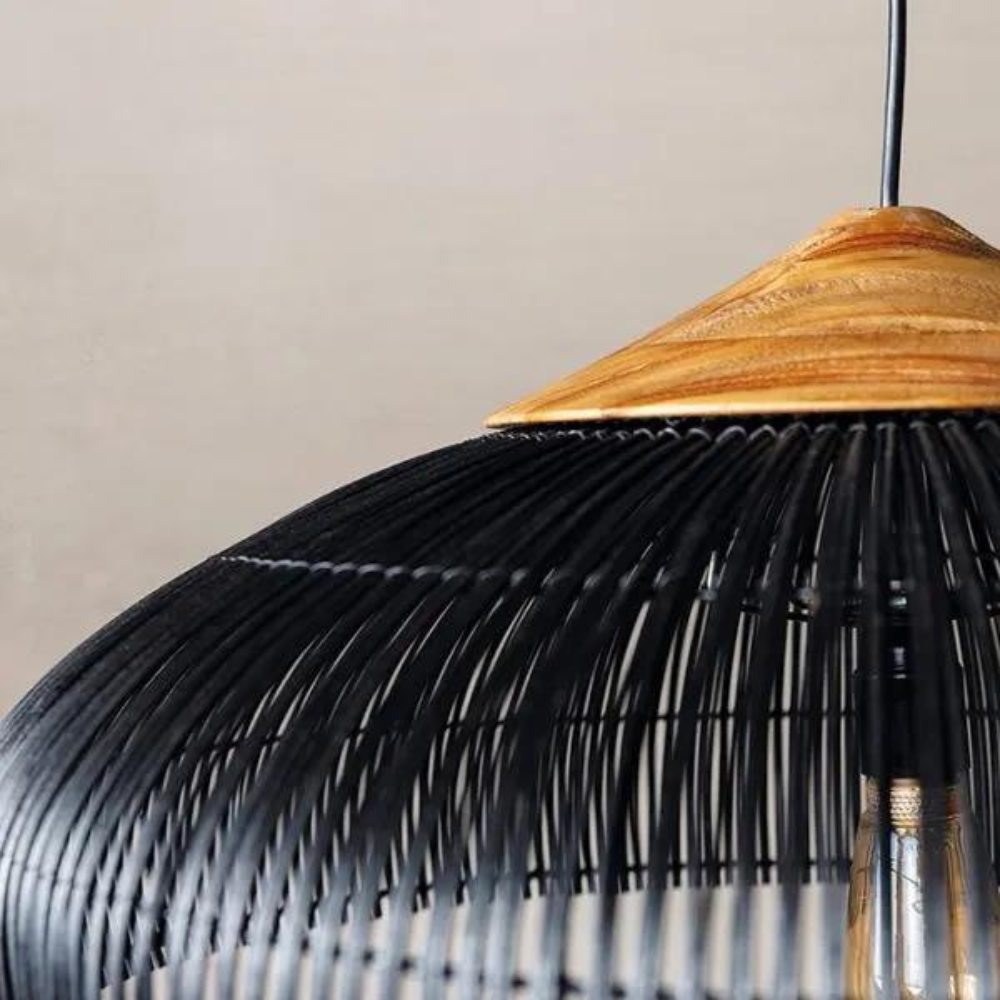 Geweven Koepel Bohemian Rattan Hanglamp