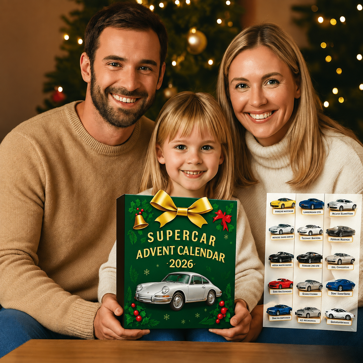 DRIVEVENTURE – Beperkte Supercar Adventskalender met 24 Precieze Miniatuurmodellen