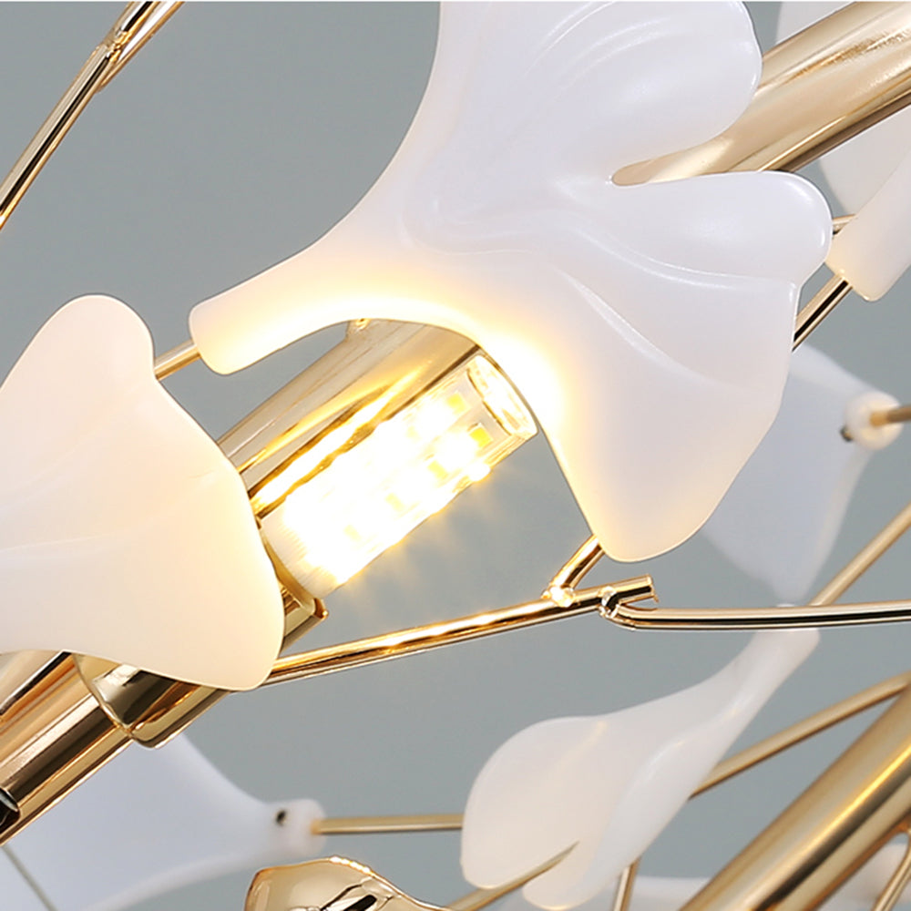 Jarn Hanglamp Blad/Multi Modern Metaal/Porselein Goud/Wit Woonkamer