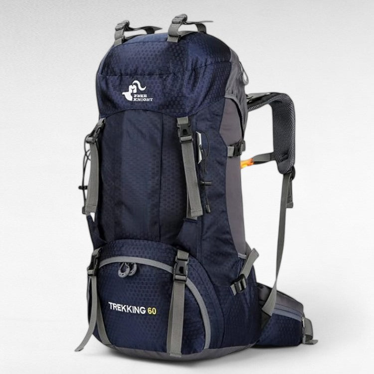 Waterdichte Trekkingrugzak van 60L – Lichtgewicht, Ergonomisch en Klaar voor Avontuur