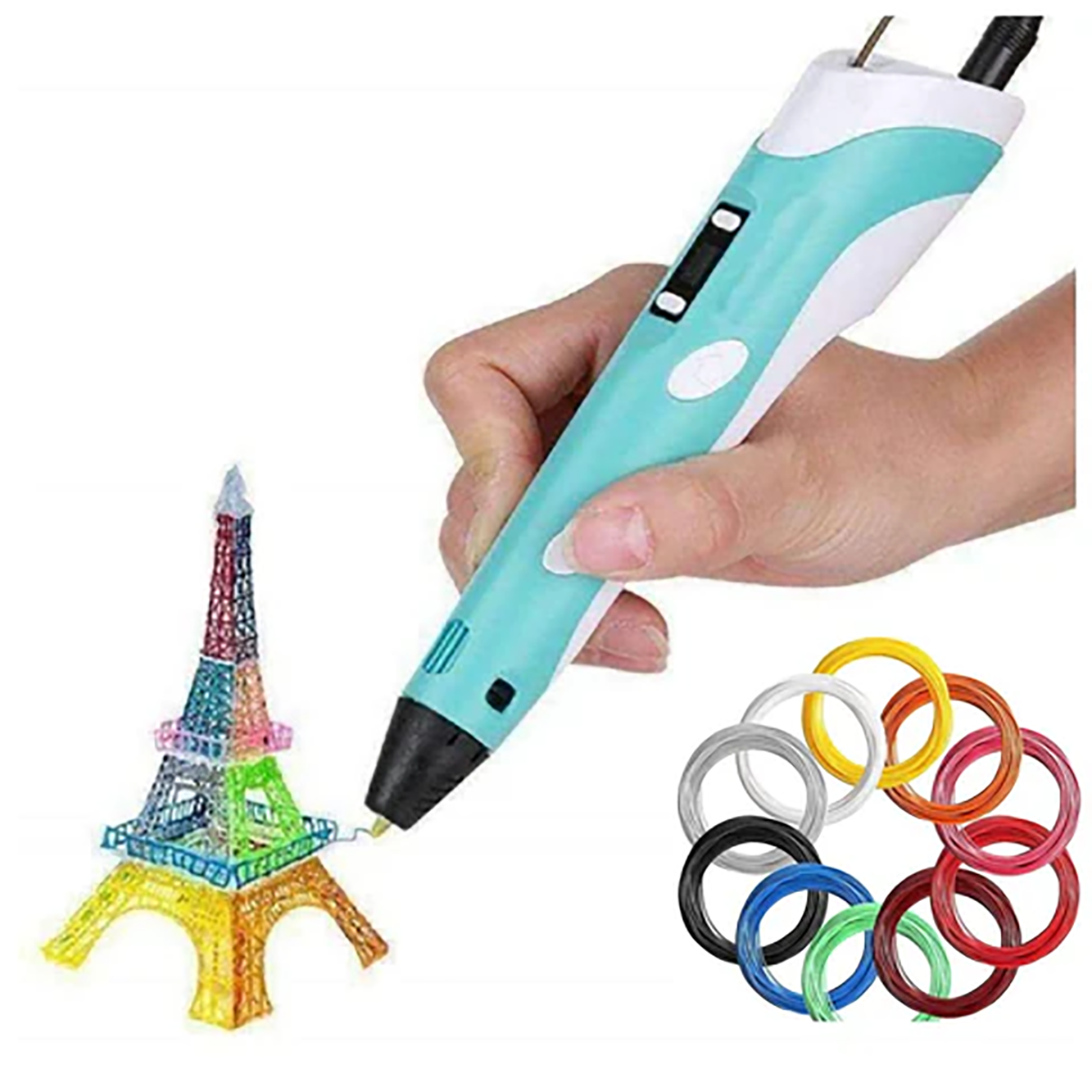 3D Print Pen DIY Tekenpen met 200M PLA Filament Kinderen Cadeau