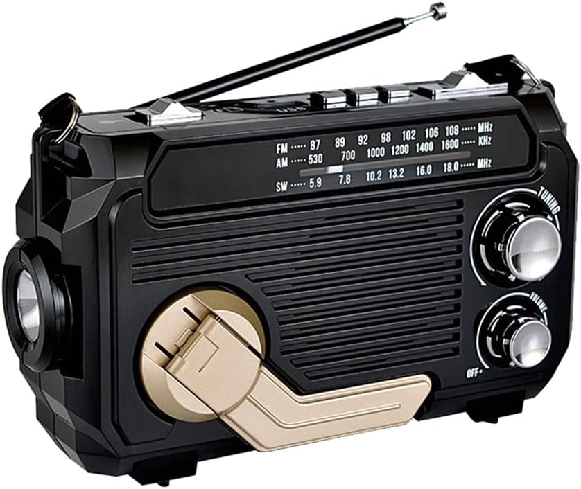 Dynamo en Zonnepaneel Noodradio voor Betrouwbare Communicatie en Verlichting
