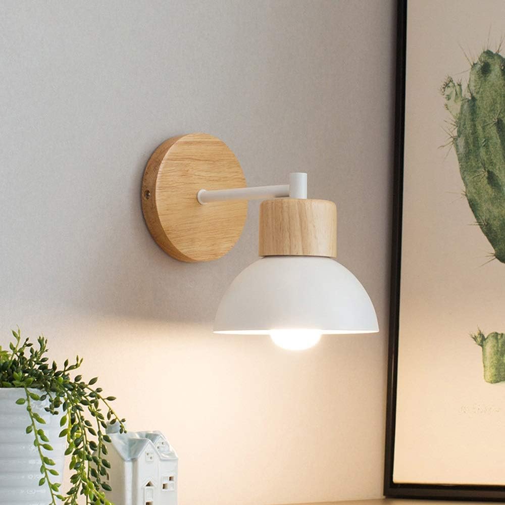 Noordse Hout IJzeren Schaduw Japandi Wandlamp