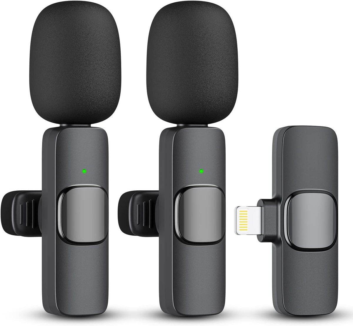 2-Pack Draadloze Microfoon voor iPhone iPad