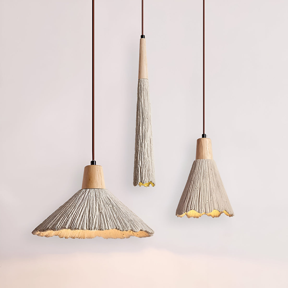 Crème Retro Wabi-Sabi LED Hanglamp