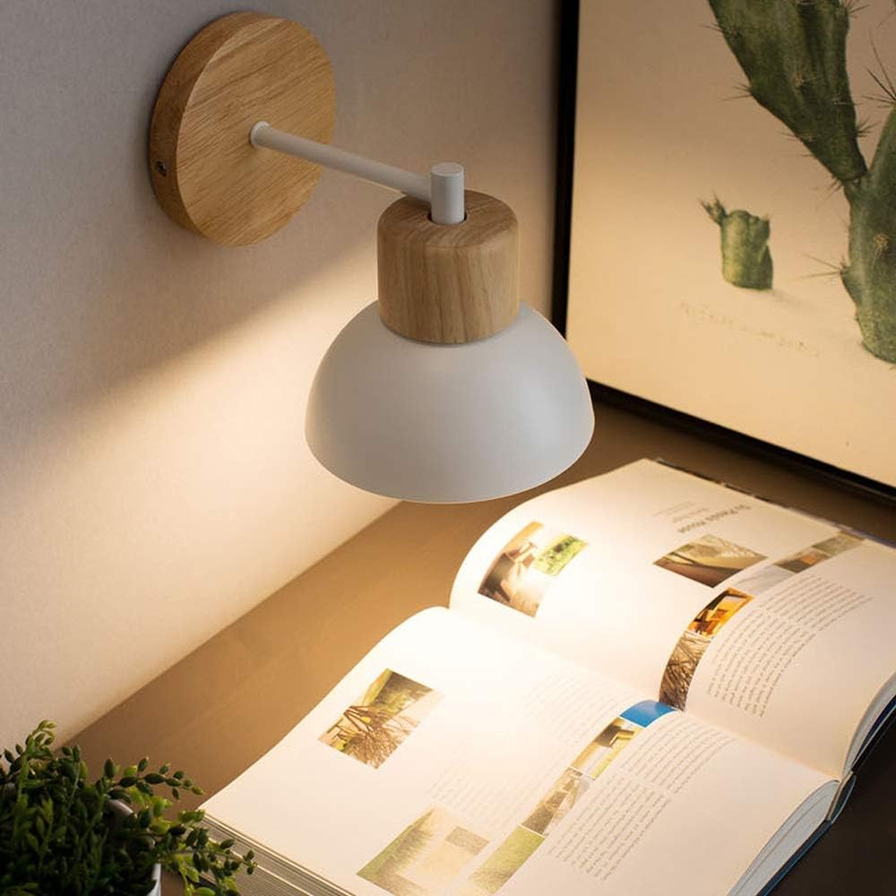 Noordse Hout IJzeren Schaduw Japandi Wandlamp