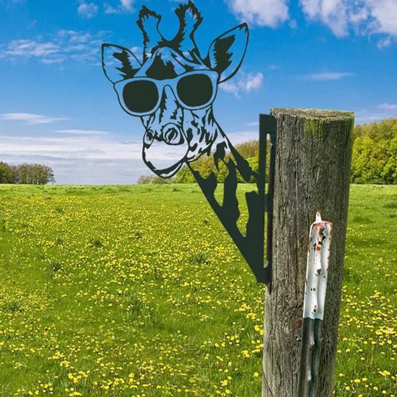 Buiten Tuin Boerderij Spionerende Geit Metaal Kunstwerk Binnen Decoratie