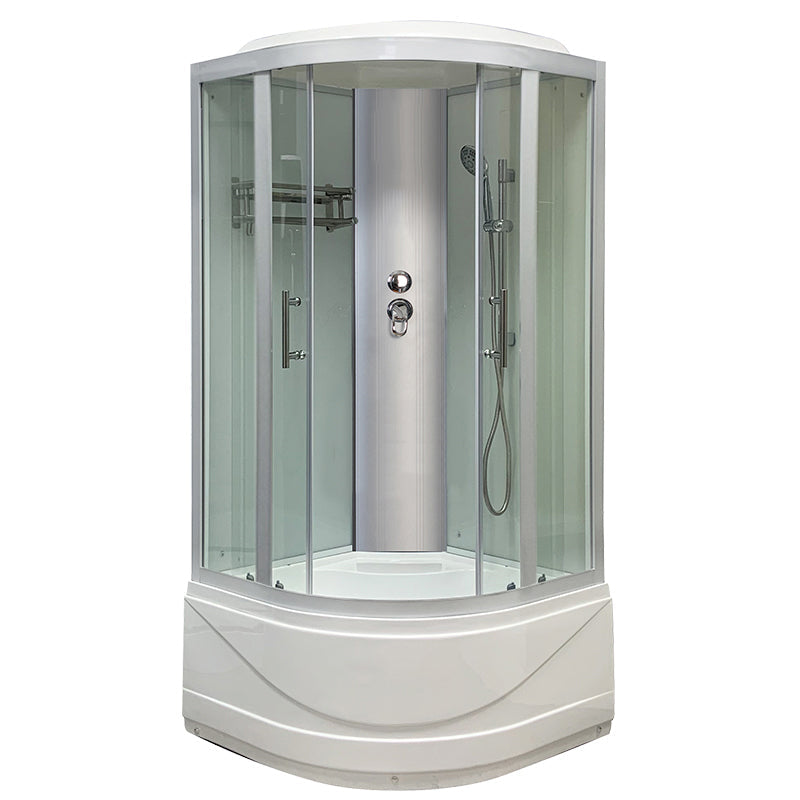 Ronde Bad & Douche Kit Dubbele Glijdende Geharde Glazen Bad & Douche Kit