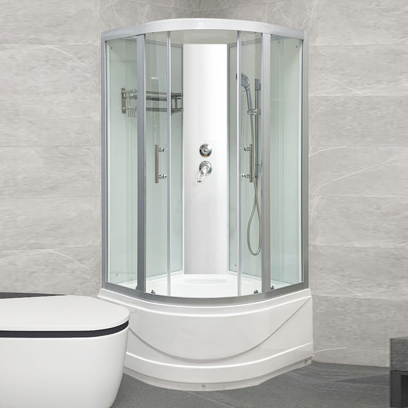 Ronde Bad & Douche Kit Dubbele Glijdende Geharde Glazen Bad & Douche Kit