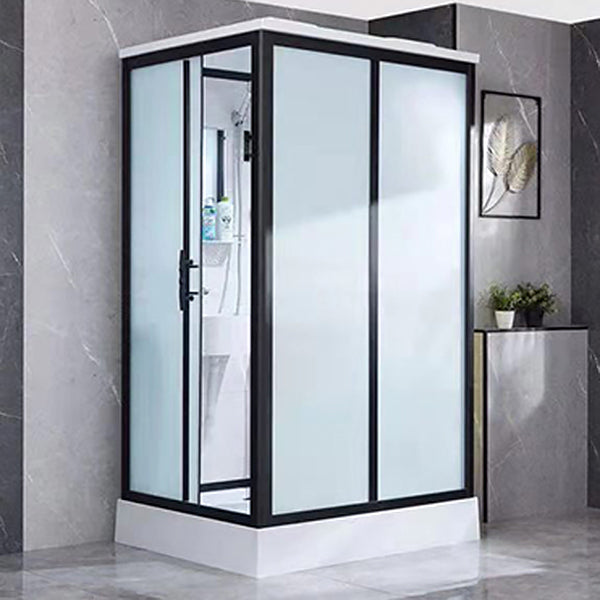Gekaderde Tempered Glass Douche Kit met Inclusief Basis Gekaderde Douchecabine