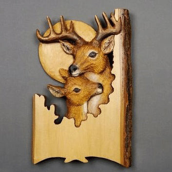 Dieren Houtsnijwerk Wanddecoratie