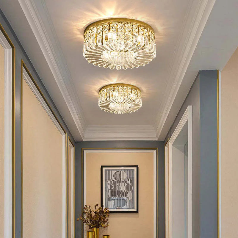 Kristy Luxe Plafondlamp van Metaal/Kristal