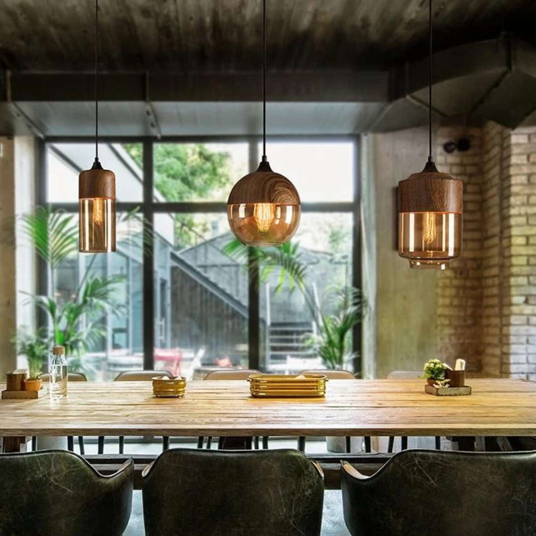 Arven Scandinavische Houten Hanglamp – Tijdloos Noordisch Design met Warme Gloed