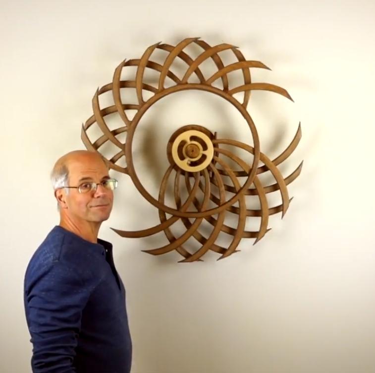 TimeWood™ | 100% Handgemaakte Kinetische Houtsculptuur