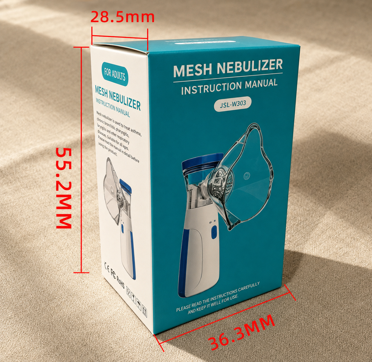 Draagbare Mini Mesh Vernevelaar voor Volwassenen en Kinderen