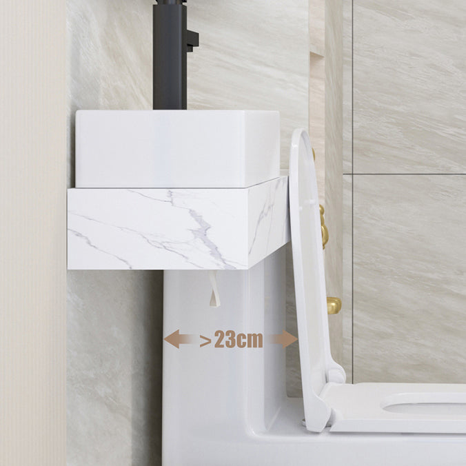 Contemporary Flush Toilet Vloermontage Eenstuk Toilet Urine Toilet