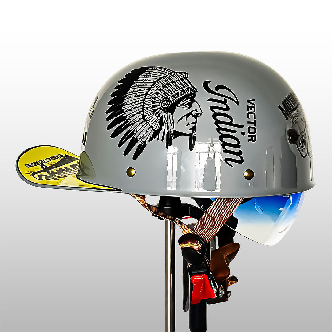 Moto Baseball Cap Stijl Helm DOT En ECE Certificering