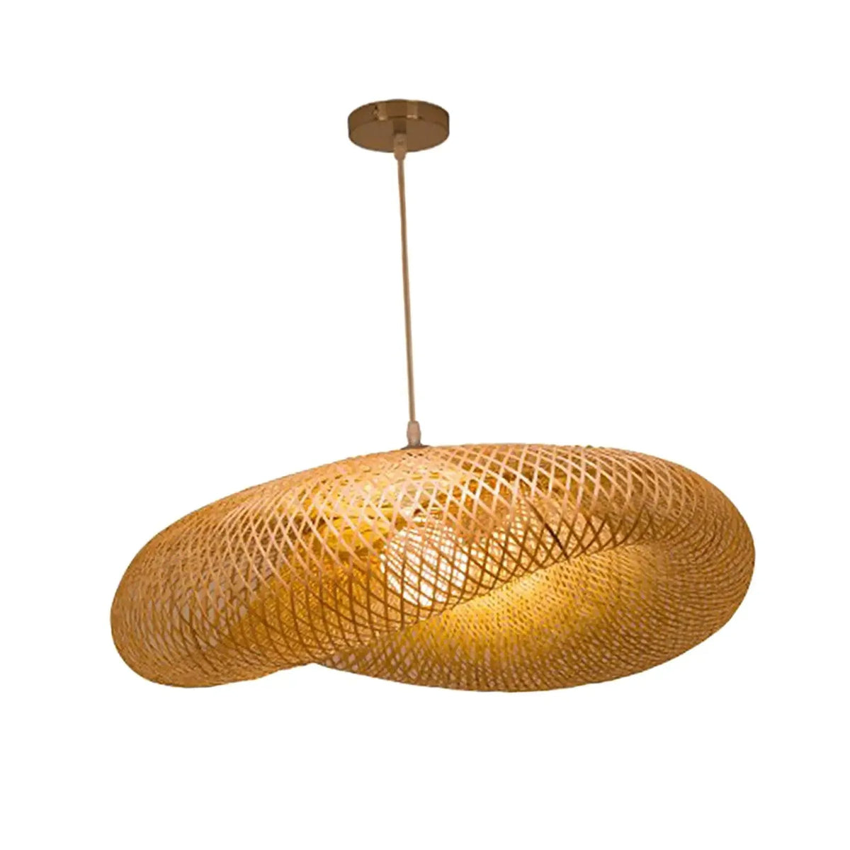 Aira Handgeweven Natuurlijke Bamboe Hanglamp